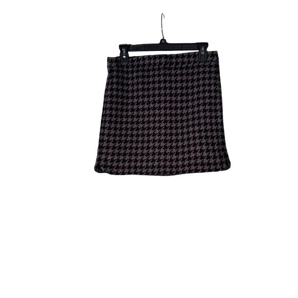 J Crew Skirt Women'S 4 Houndstooth Wool Blesn Pencil Mini Skirt - Picture 1 of 8